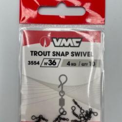 &Eacute;merillons VMC trout snap swivel n36