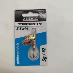 Cuill&egrave;re tournante Zebco Z-swirl 5 gr or