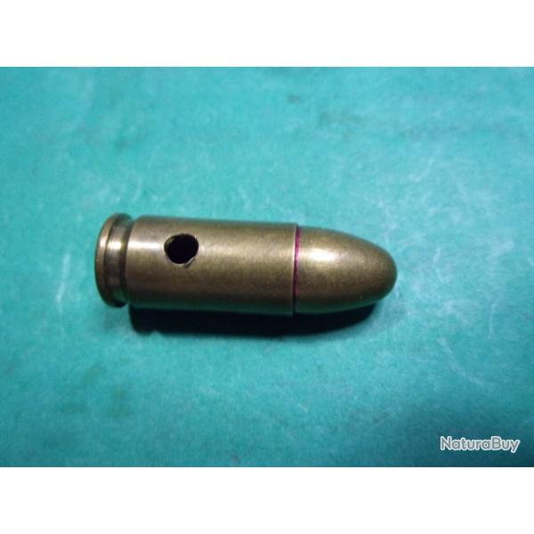 1 munition 9x19 Para du 3-69 ( MI 3-69 I 9 ) tui laiton balle blinde laitonne neutralise