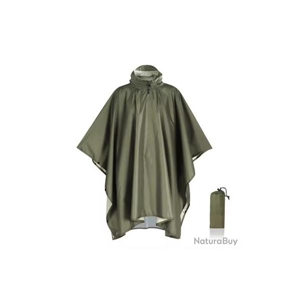 Poncho de pluie - 3 en 1 - Kaki