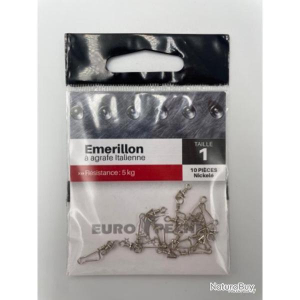 �merillons � agrafe italienne europ�che n1