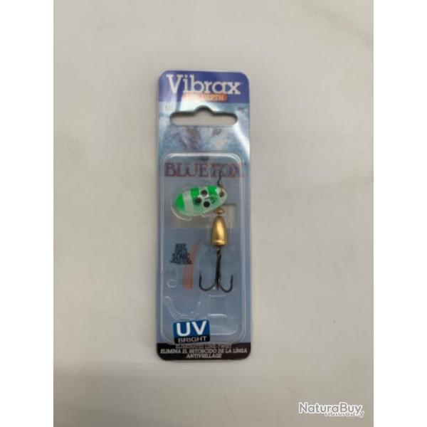 Cuill�re tournante Vibrax blue Fox 4 gr vert