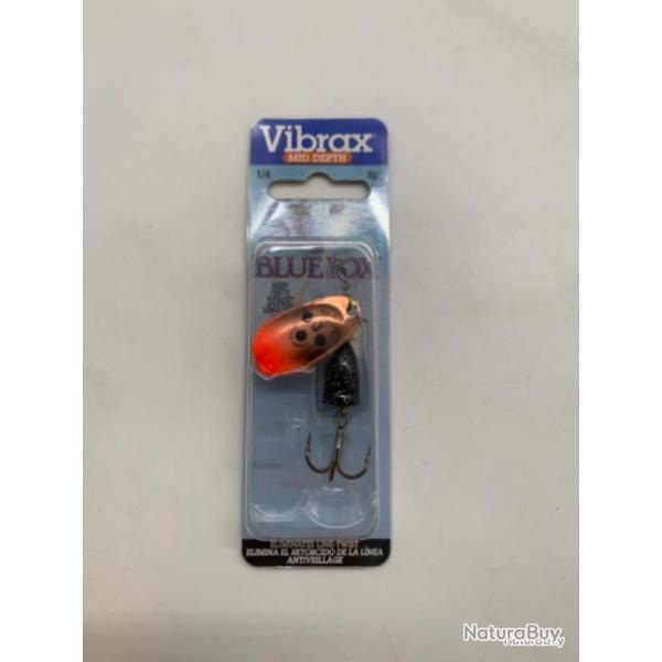 Cuill�re tournante Vibrax blue Fox 8 gr bronze