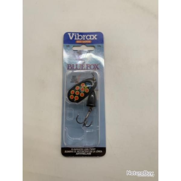 Cuill�re tournante Vibrax blue Fox 10 gr noir