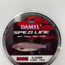 Nylon DAM spezi line spécial truite 0,22mm 500m