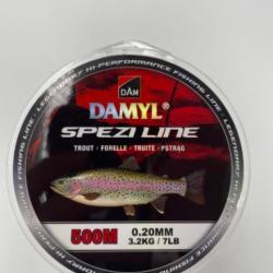 Nylon DAM spezi line sp&eacute;cial truite 0,20mm 500m