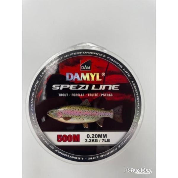 Nylon DAM spezi line sp�cial truite 0,20mm 500m