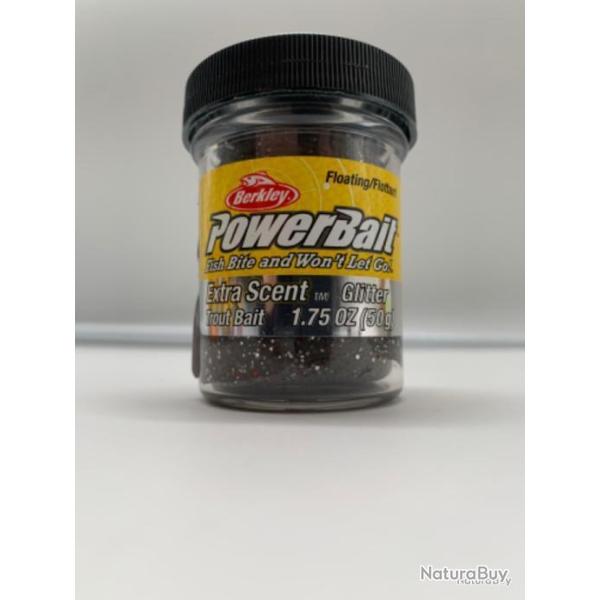 P�te � truite Berkley powerbait noir glitter