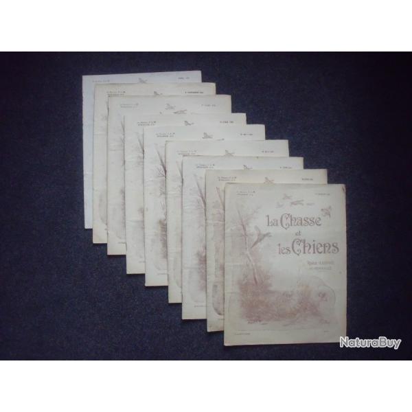 LA CHASSE ET LES CHIENS Lot 9 revues 1925-1926 - Sommaire Actualit Publicit Annonce