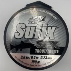 Nylon Sufix SFX spécial truite 0,23mm 150m