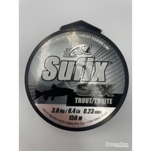 Nylon Sufix SFX sp�cial truite 0,23mm 150m