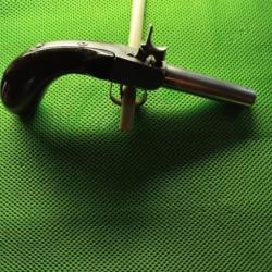 Pistolet coffre inox &agrave; poudre noir