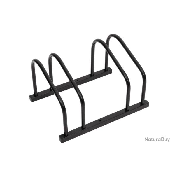 Porte-V�los en Acier Galvanis� - Capacit� 2 V�los Noir