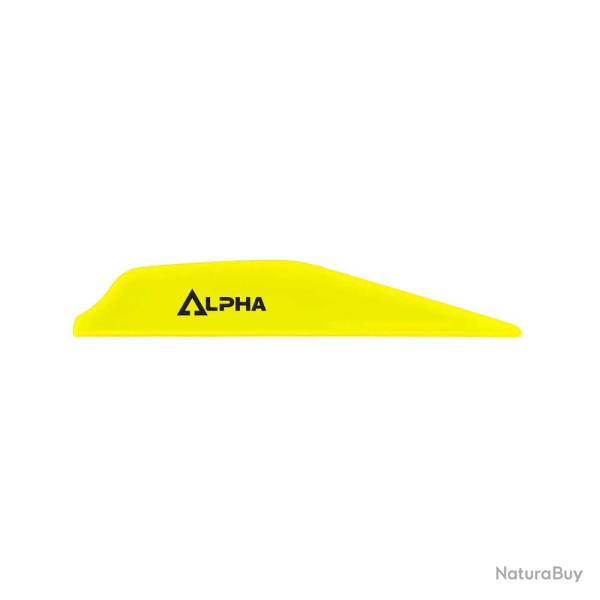 Plume de fl�che Plastique BOHNING ALPHA (par 100) - Jaune Fluo