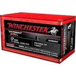 boite de 50 cartouches calibre 17 HMR, Winchester Varmint HV polymer Tip, 17 grains