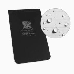 Calepin Imperm&eacute;able 8x13 Top Bound Noir