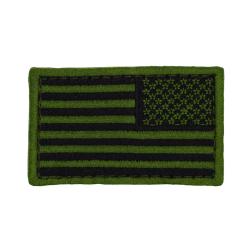 Patch Drapeau USA Invers&eacute; Olive Drab