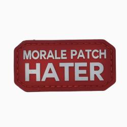 Morale Patch Hater Rouge