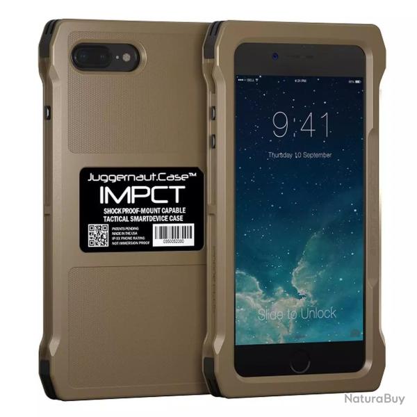 Coque T�l�phone IMPCT(TM) pour iPhone 7 & 8+ Flat Dark Earth