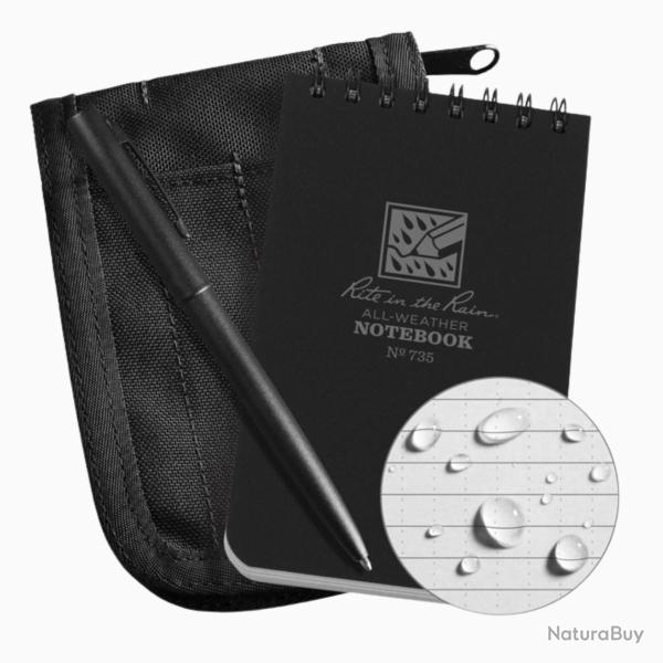 Kit Notes Imperm�able 7x12 Top Spiral + Housse Noir
