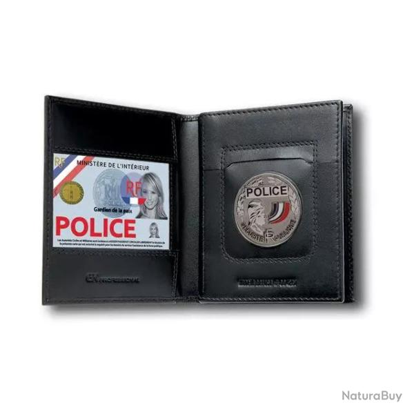 Porte-Cartes Professionnel 3 Volets Horizontal + Emplacement m�daille