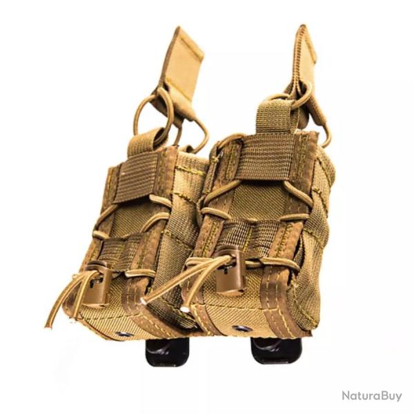 Poche double 40 MM Taco� Coyote Brown