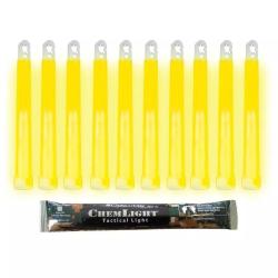 10 B&acirc;tons Lumineux ChemLight&reg; 6" Jaune