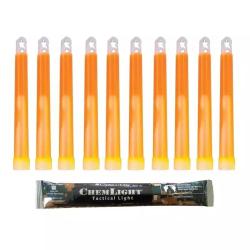 10 B&acirc;tons Lumineux ChemLight&reg; 6" Orange