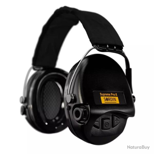 Casque Anti-bruit Supr�me Pro-X Serre-T�te Noir Noir