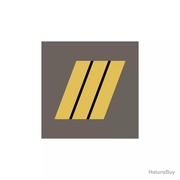 Grade militaire haute visibilit� jaune Sergent-chef / Mar�chal des logis-chef