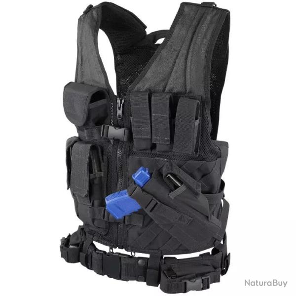 Veste Tactique Holster M/L Noir