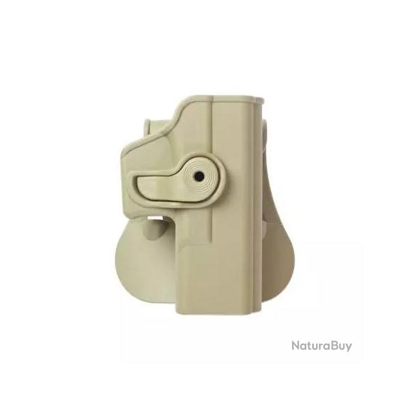 Holster Rigide LV2 Glock 19/19X/23/25/28/32/45 Gen4/5 Droitier Tan