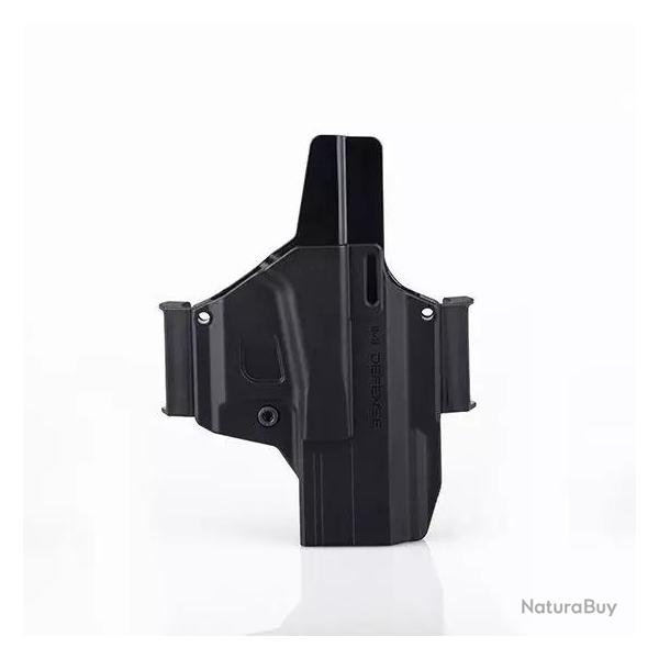 Holster Rigide Morf X3 Glock 19 Ambidextre Noir