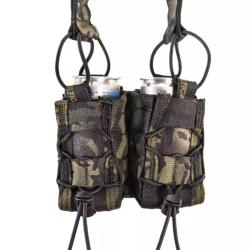 Poche double 40 mm Taco&reg; Multicam Black