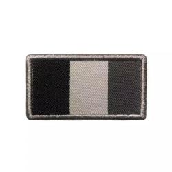 Patch drapeau fran&ccedil;ais gris brod&eacute;
