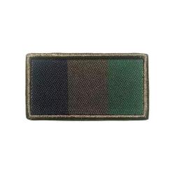 Patch drapeau fran&ccedil;ais basse visibilit&eacute; brod&eacute;