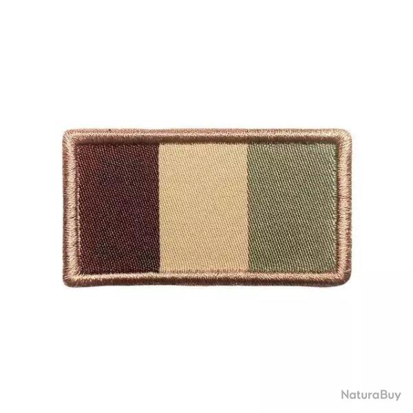 Patch drapeau fran�ais d�sert brod�