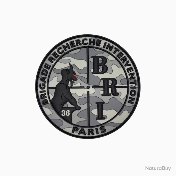 Patch PVC camo gris BRI
