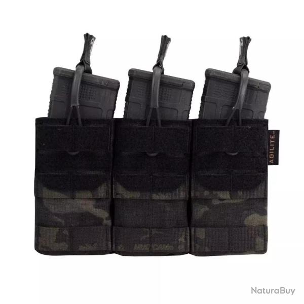 Porte-chargeurs Triple AG3(TM) 5.56 Multicam� Black(TM)