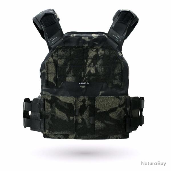Porte-plaques K-Zero Multicam� Black(TM)  SAPI Medium ou 10x12