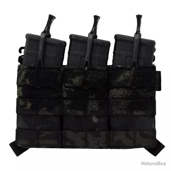 Porte-chargeurs Placard Triple AG3(TM) 5.56 Multicam� Black(TM)