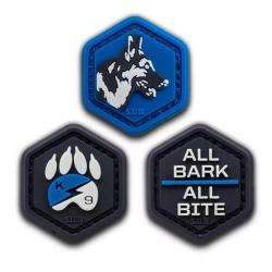 Patchs K9 Hex Bleu