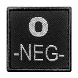 Groupes sanguins carr&eacute;s O- Noir O NEG