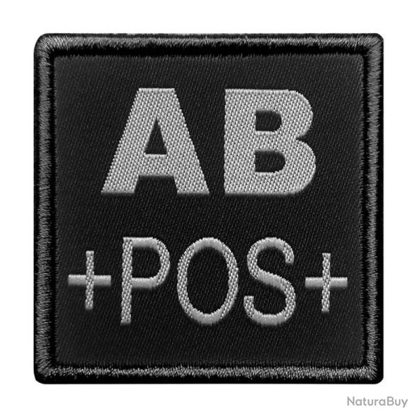 Groupes sanguins carr�s AB+ Noir AB POS