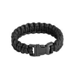 Bracelet de Survie Paracord S Noir