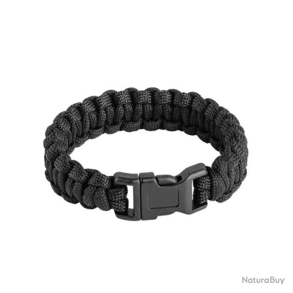Bracelet de Survie Paracord L Noir