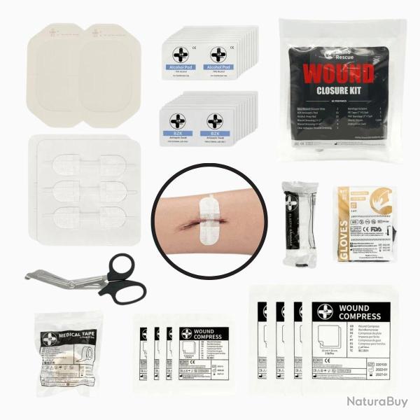 Kit Wound - Soin plaies ouvertes 12 pcs