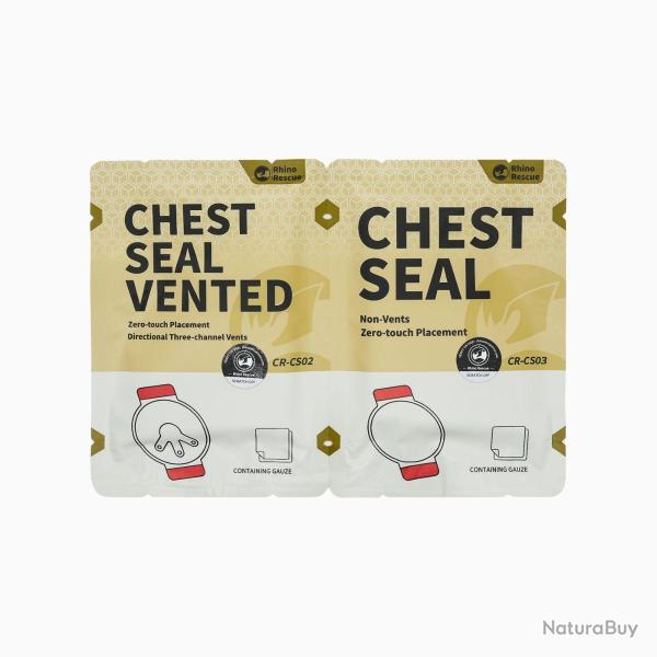 Pack Duo Chest Seal Ventil / Non Ventil