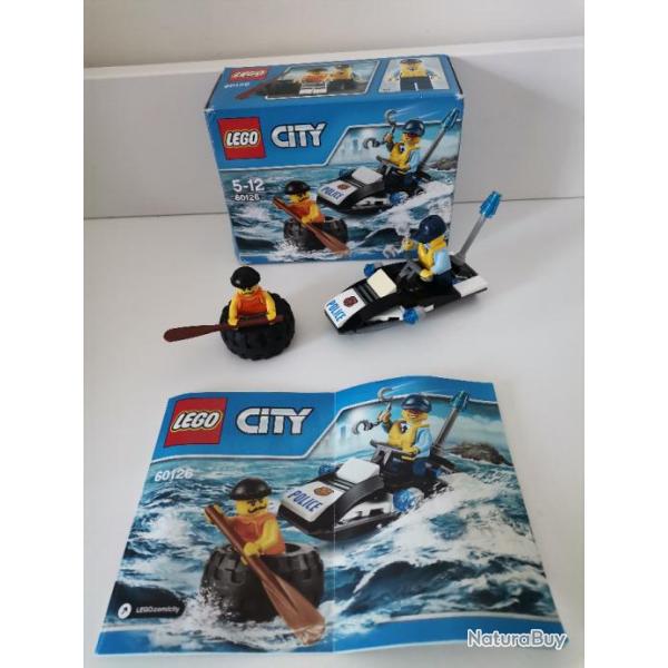Lego City, L'vasion du bandit en pneu - jet ski rfrence 60126