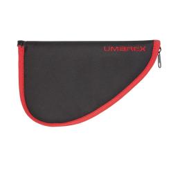 Fourreau l&eacute;ger nylon r&eacute;sistant noir et rouge 34cm